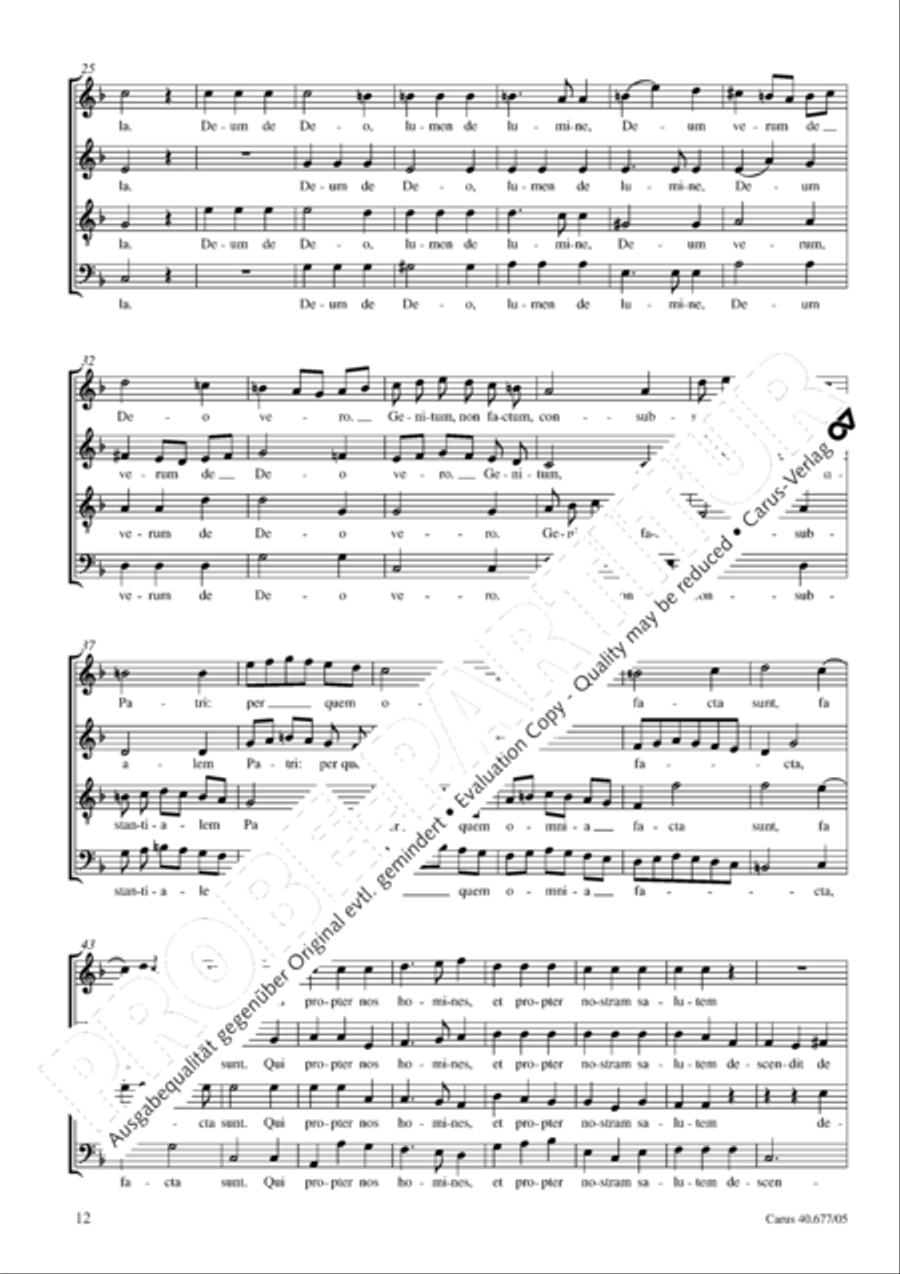 Mass in F major 4-Part scores gallery preview page 13