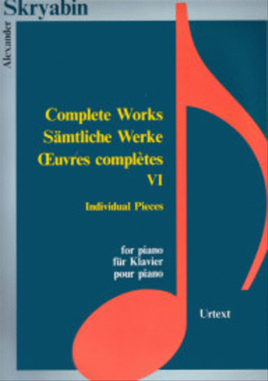 Complete Works VI Piano Solo scores gallery preview page 1