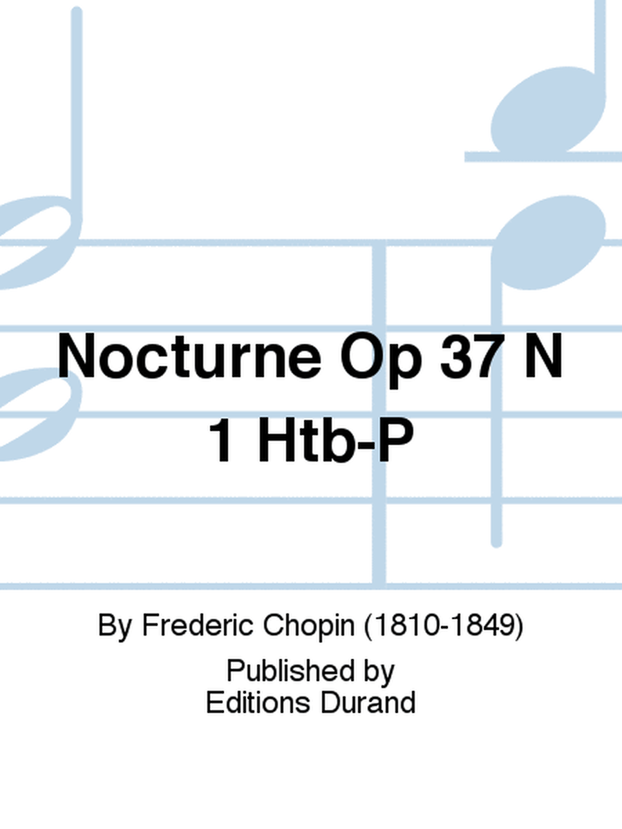 Nocturne Op 37 N 1 Htb-P