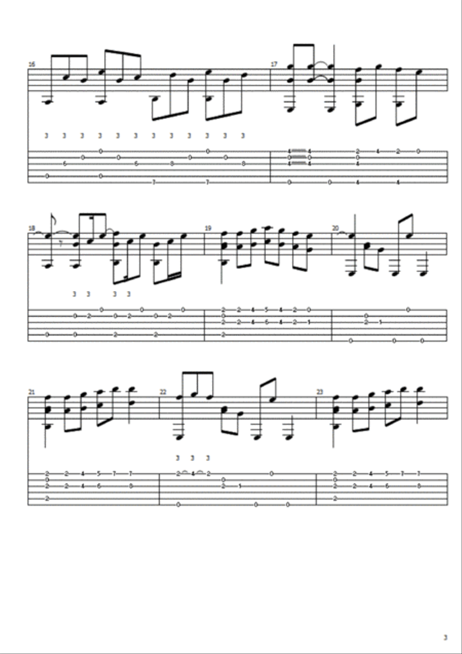 Ol' 55 Ol' 55 Guitar Tablature scores gallery preview page 3