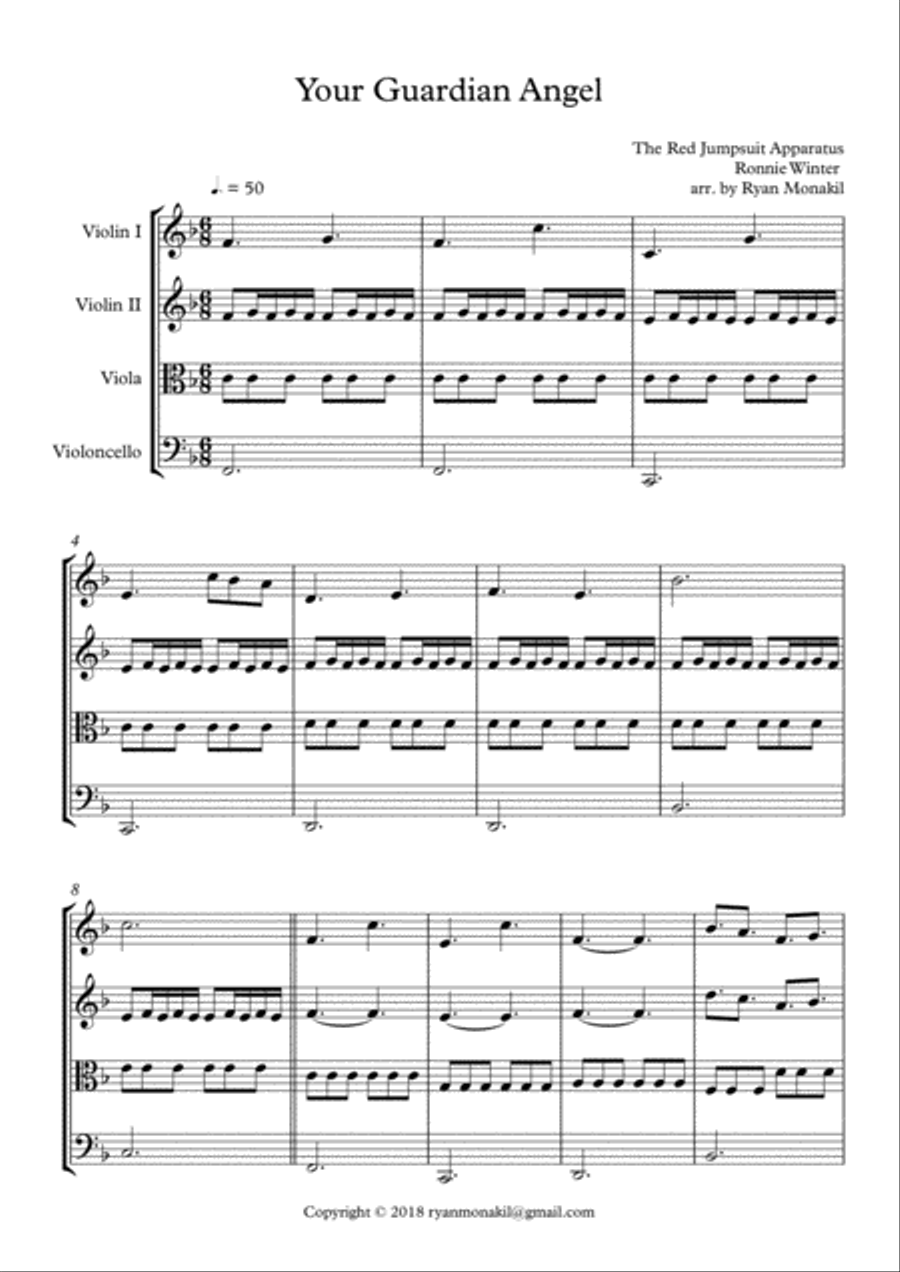 Your Guardian Angel Your Guardian Angel Small Ensemble scores gallery preview page 1