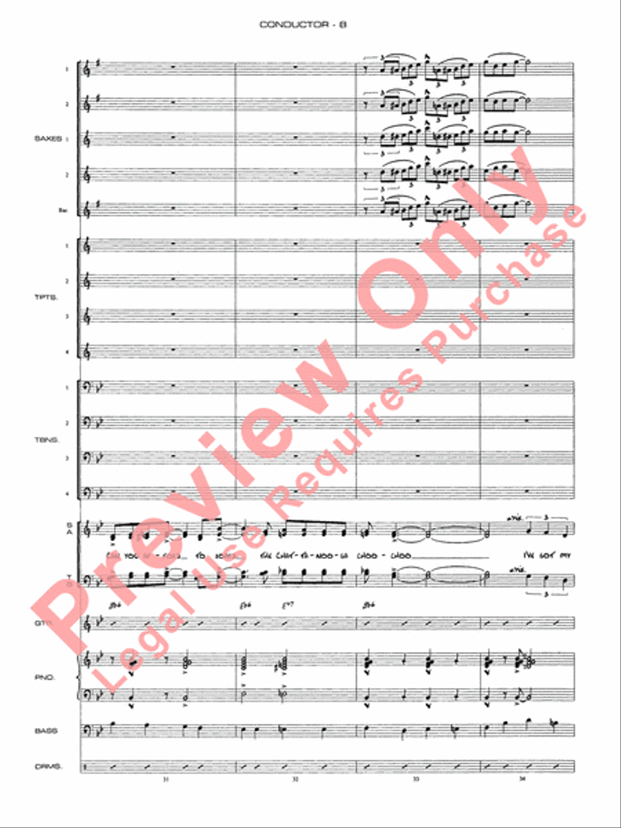 Chattanooga Choo Choo Chattanooga Choo Choo Jazz Ensemble scores gallery preview page 11