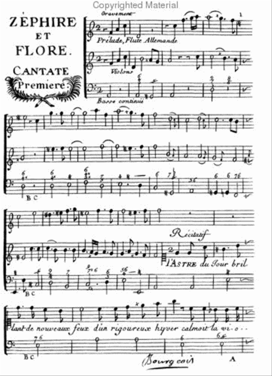 French cantatas - Book II Flute scores gallery preview page 2