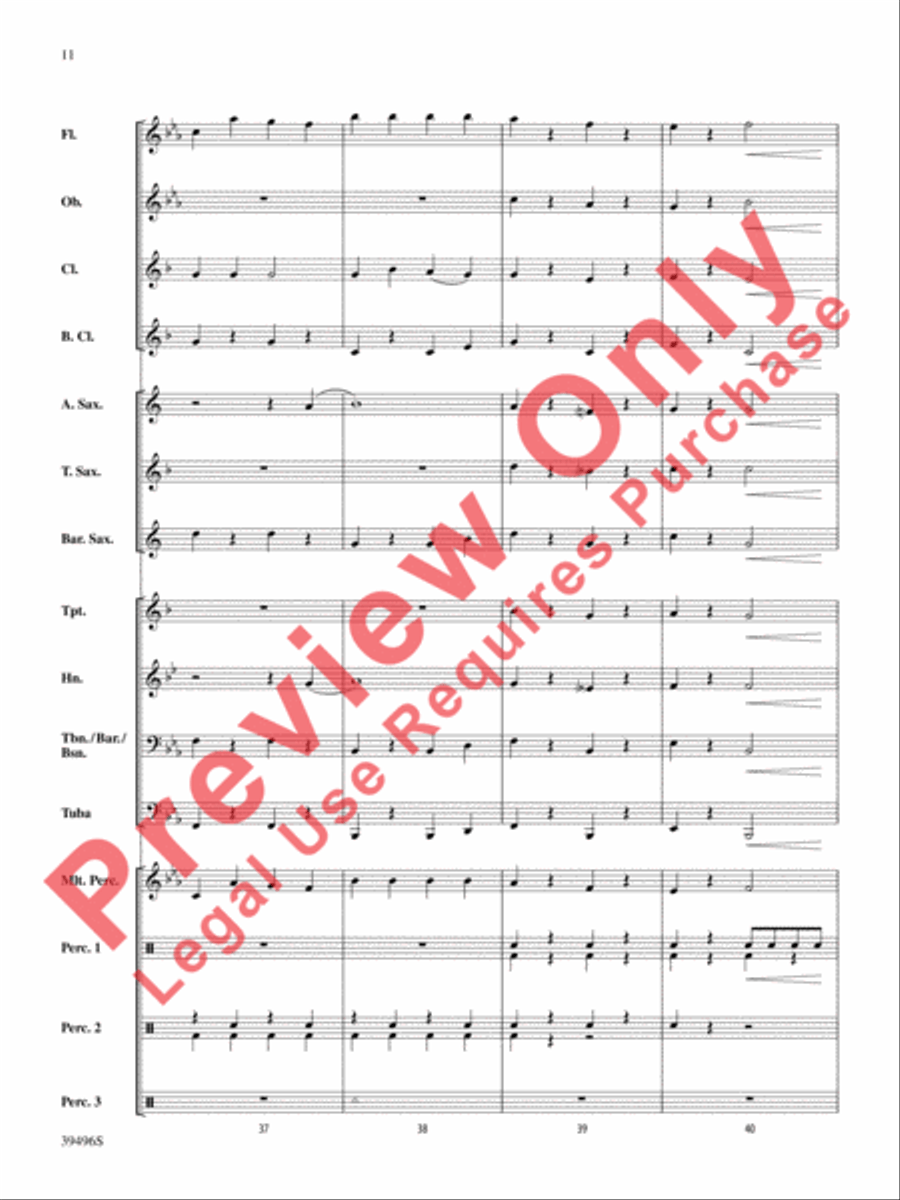 Hear Them Jingle Bells! Concert Band scores gallery preview page 12