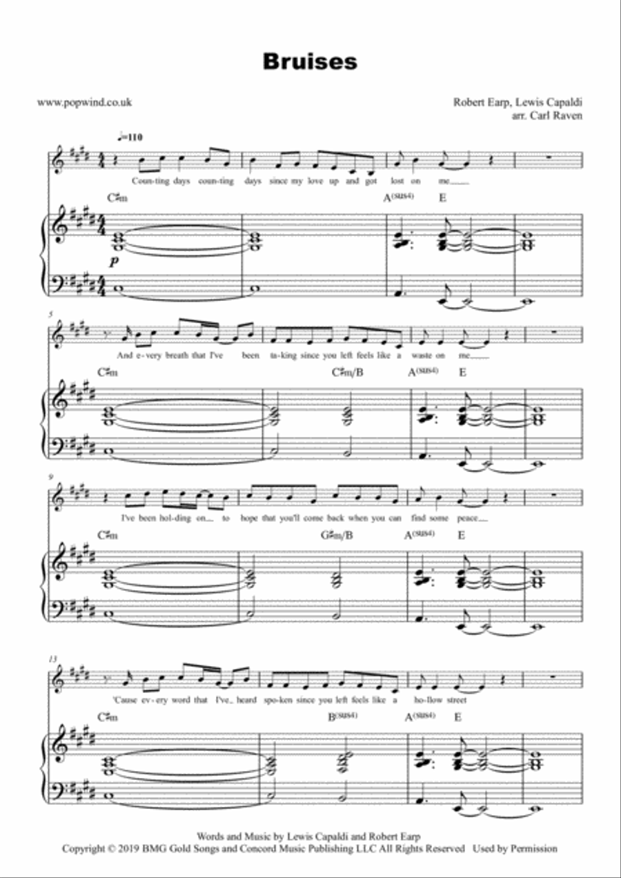 Bruises Voice scores gallery preview page 2