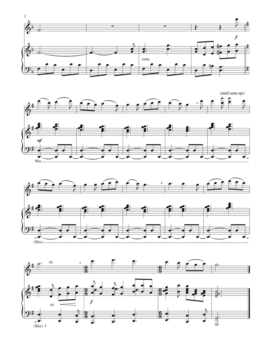 Sussex Carol Sussex Carol Flute Solo scores gallery preview page 2