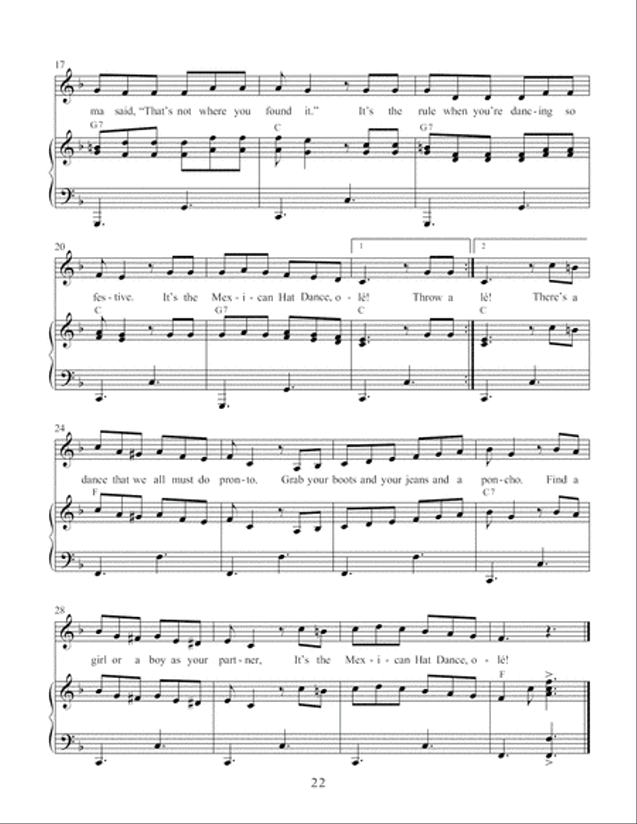 Sing and Dance Around the World, Book 2 Unison Choir scores gallery preview page 23