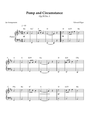 Pomp and Circumstance no. 1 for piano in D major