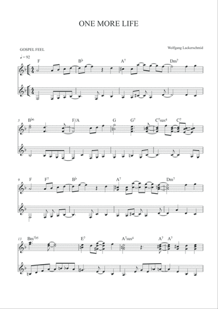One More Life (Vibraphone Solo) Vibraphone scores gallery preview page 2