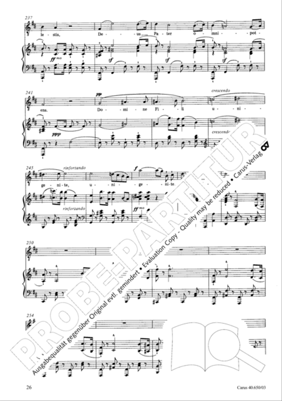 Petite Messe solennelle 4-Part scores gallery preview page 29
