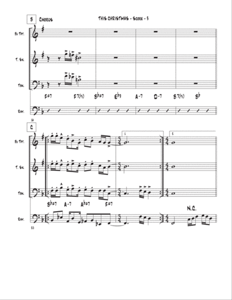 This Christmas This Christmas Tenor Saxophone scores gallery preview page 3