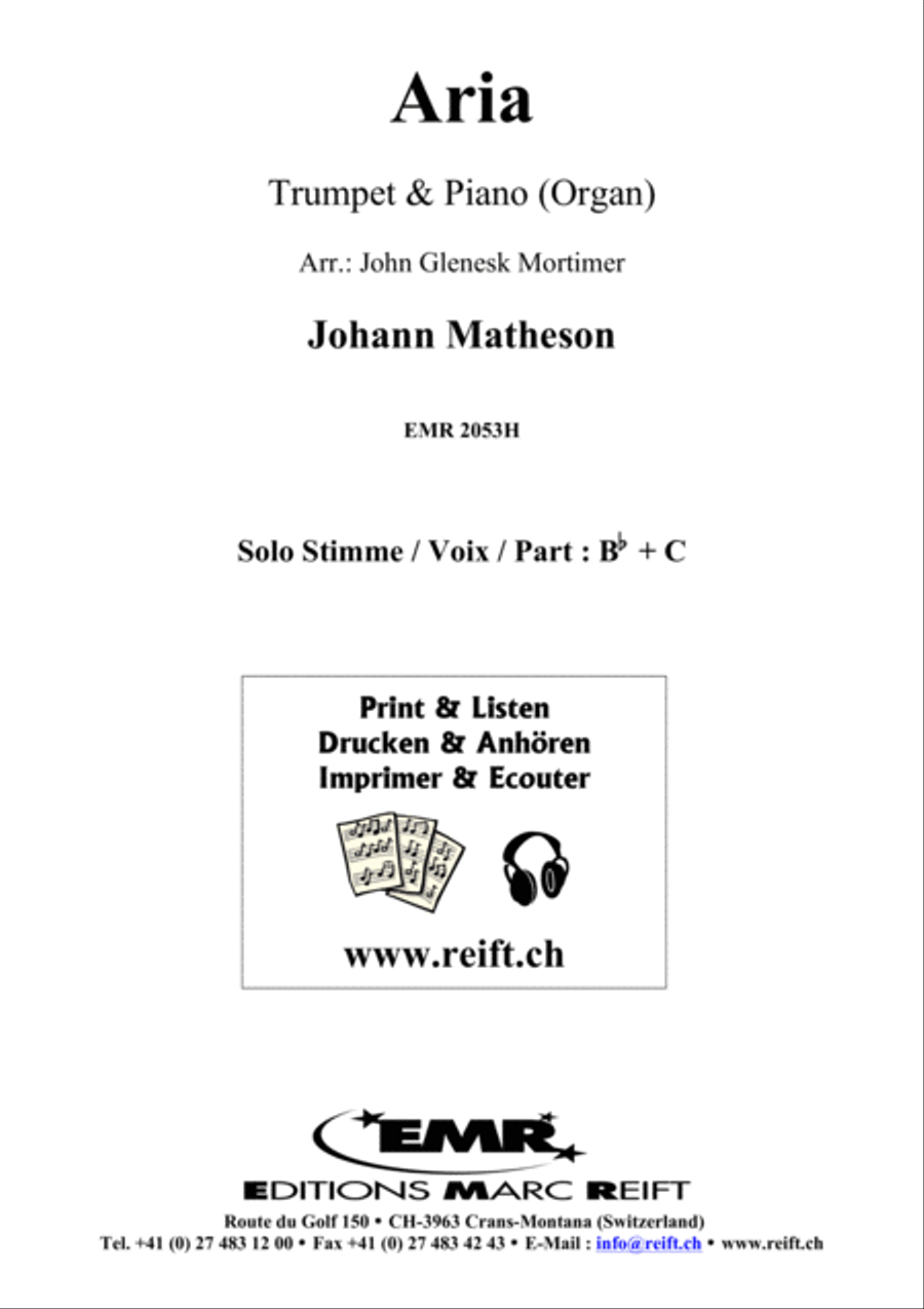 Aria Aria Trumpet Solo scores gallery preview page 2