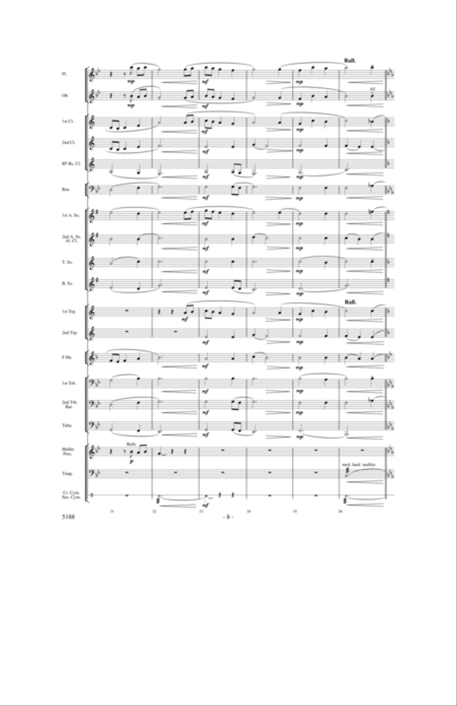 A Song of Hope A Song of Hope Concert Band scores gallery preview page 7