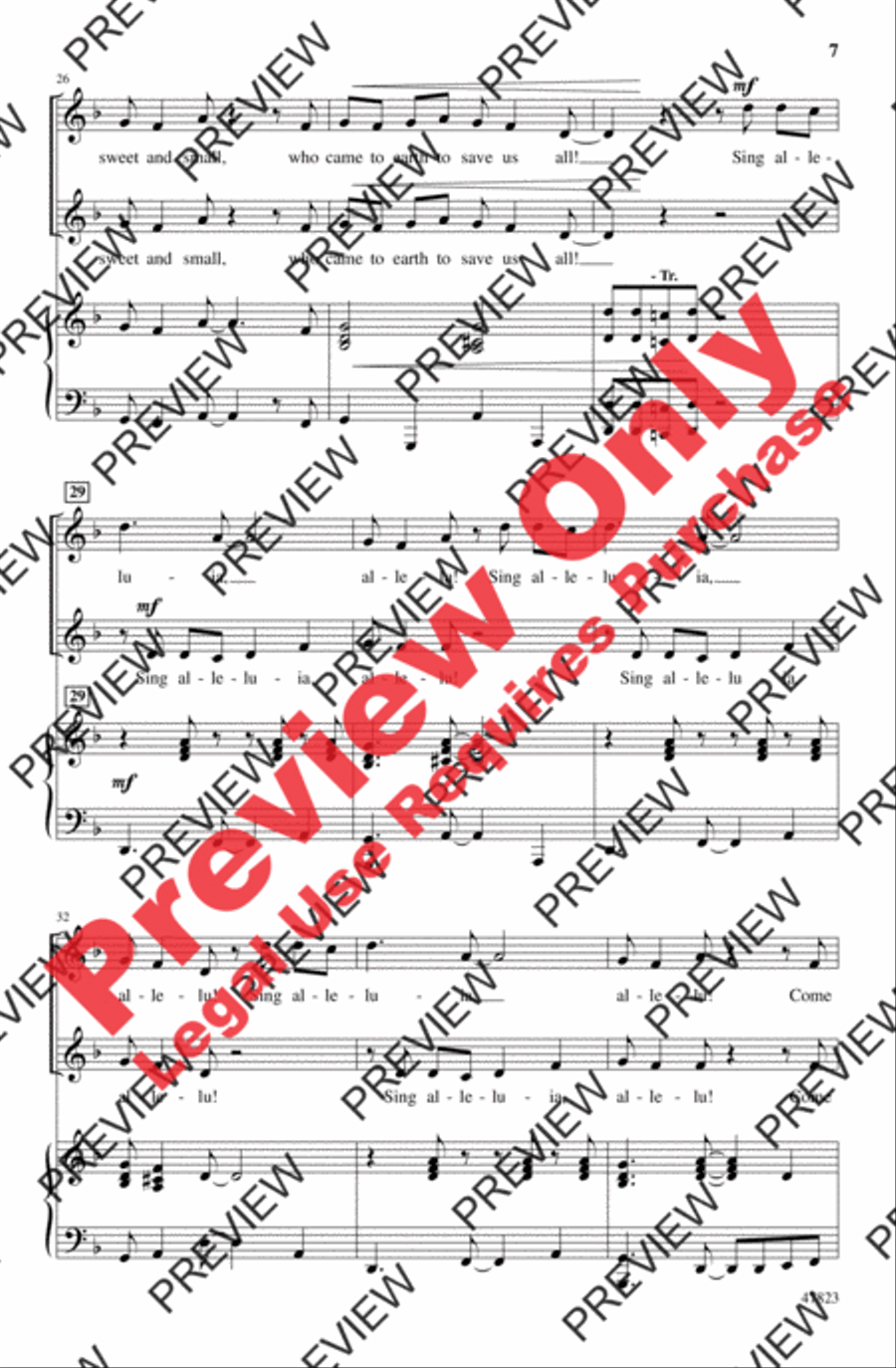 Calypso Cradle Carol Calypso Cradle Carol 2-Part scores gallery preview page 7