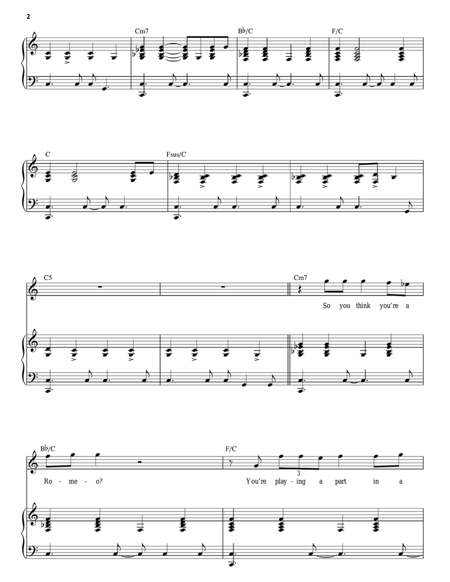 Take The Long Way Home Piano, Vocal scores gallery preview page 2