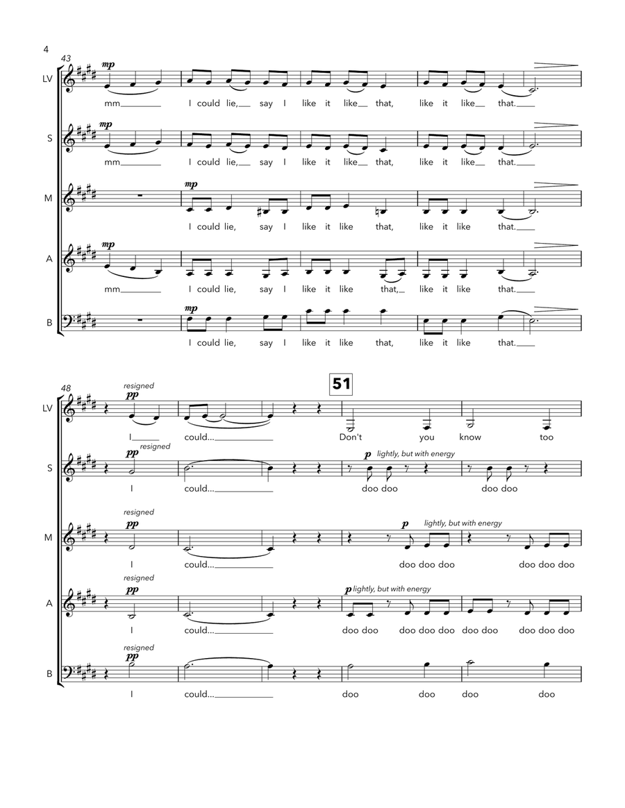 When The Party's Over SSAA scores gallery preview page 4