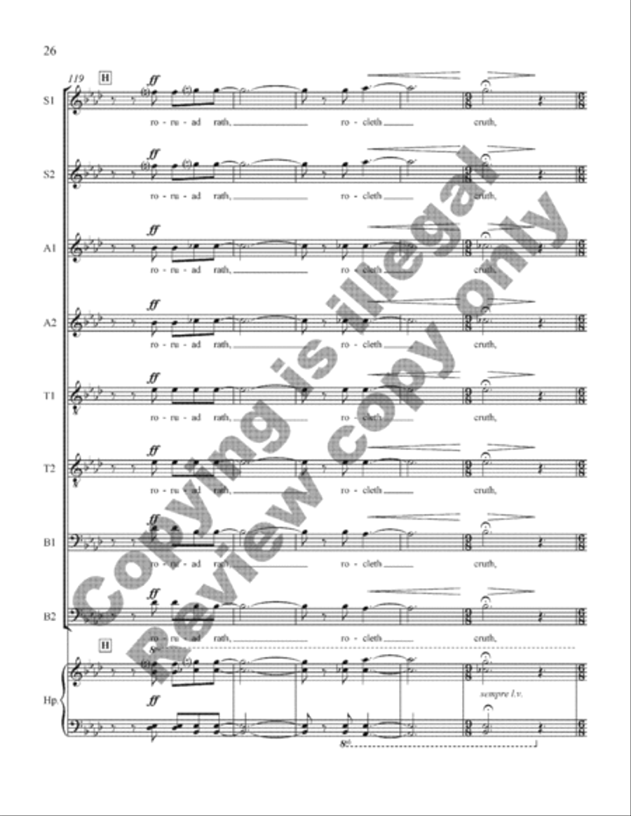 Scel lem duib SSAATTBB scores gallery preview page 26
