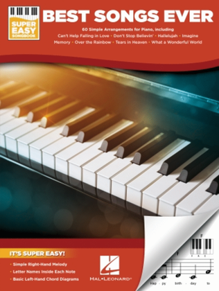 Book cover for Best Songs Ever – Super Easy Piano