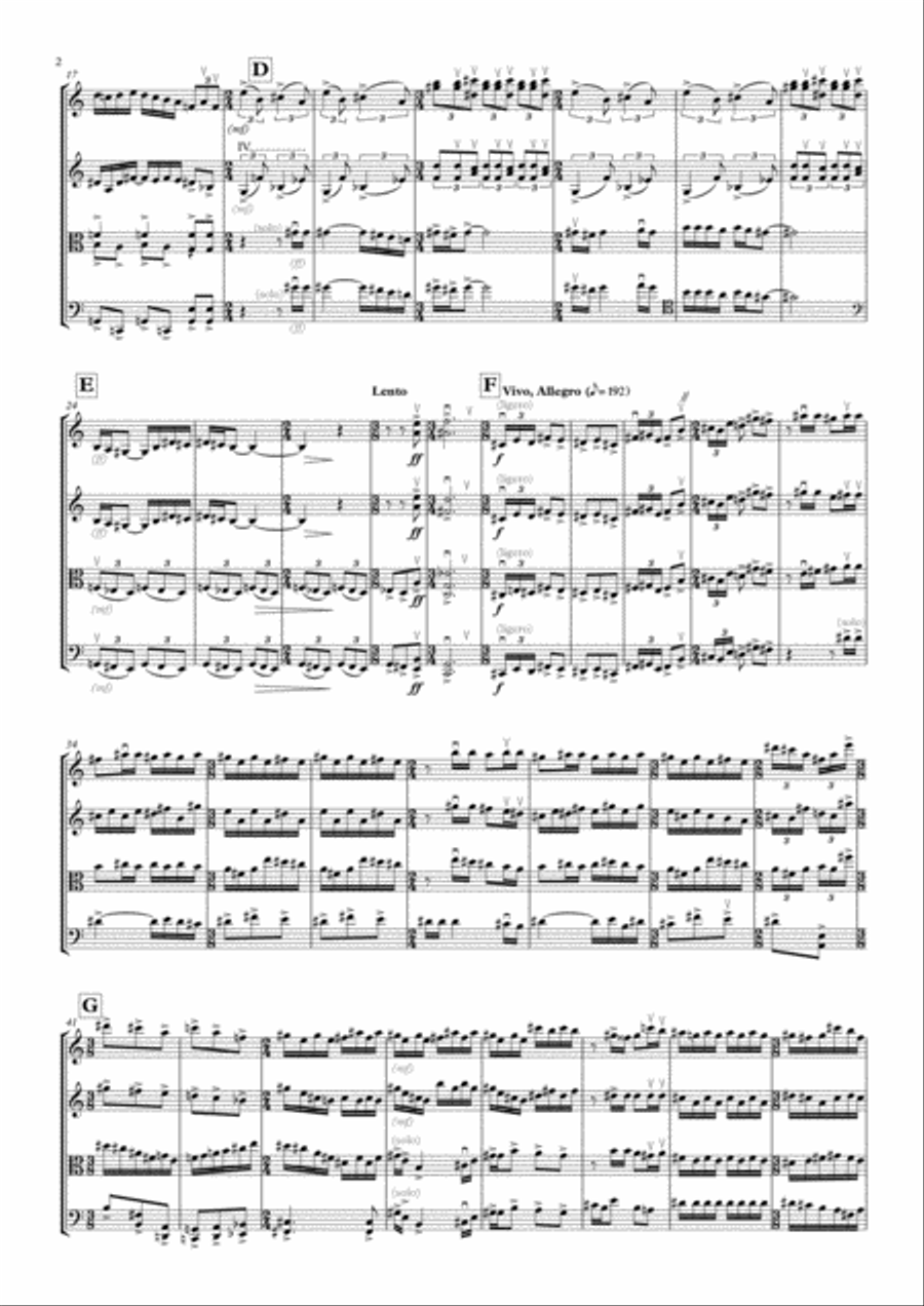 Musica de Feria String Quartet scores gallery preview page 4