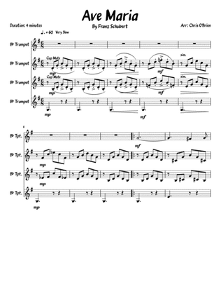 Ave Maria - Trumpet Quartet