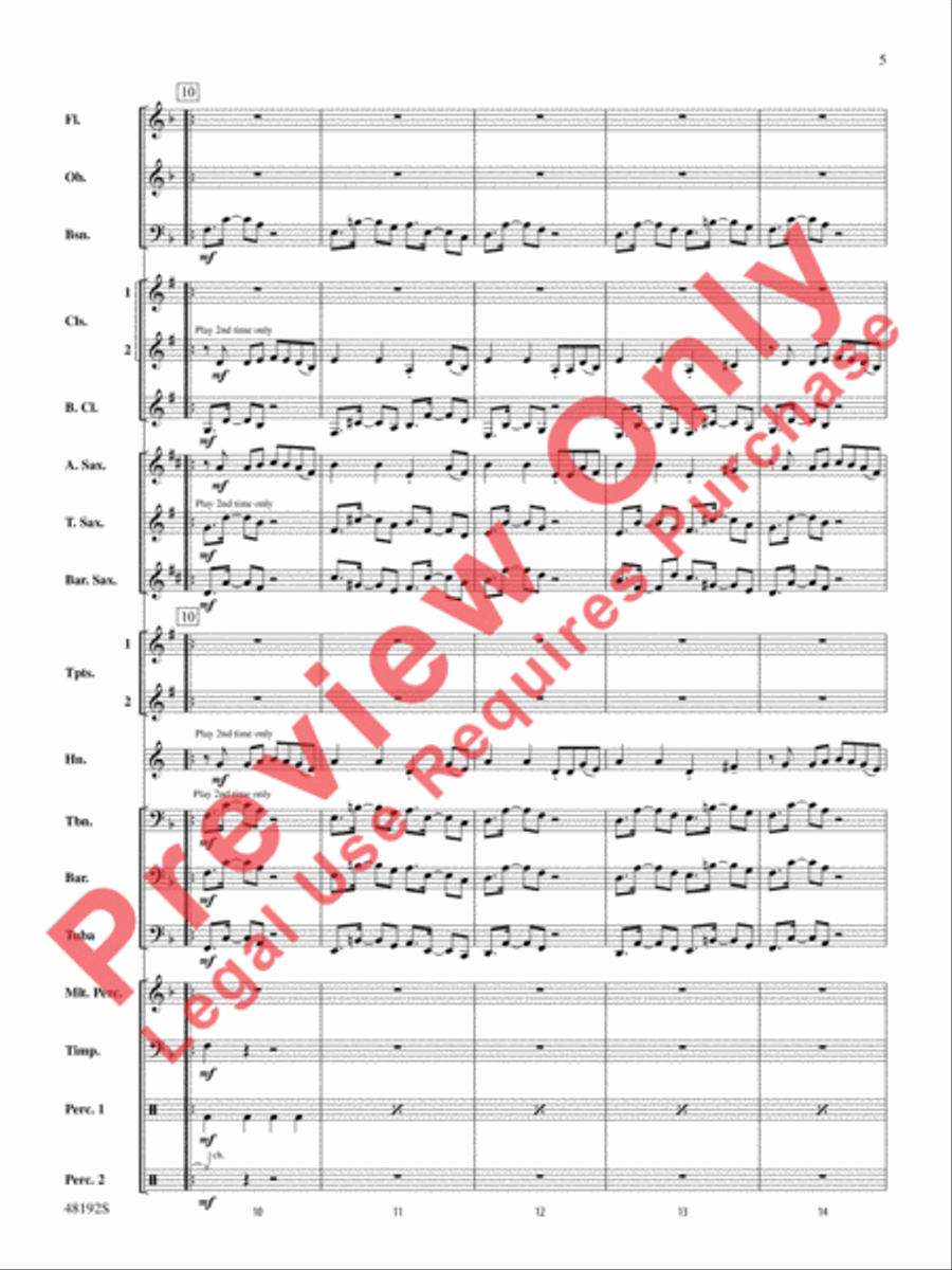 If I Can't Have You Concert Band scores gallery preview page 6