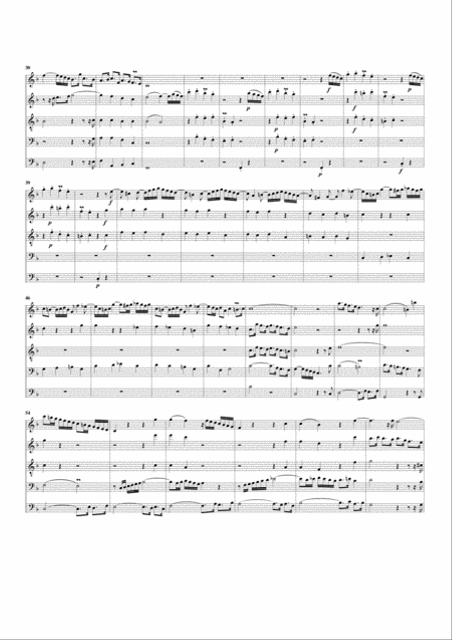 Prelude, BWV 552/I (arrangement for 5 recorders)