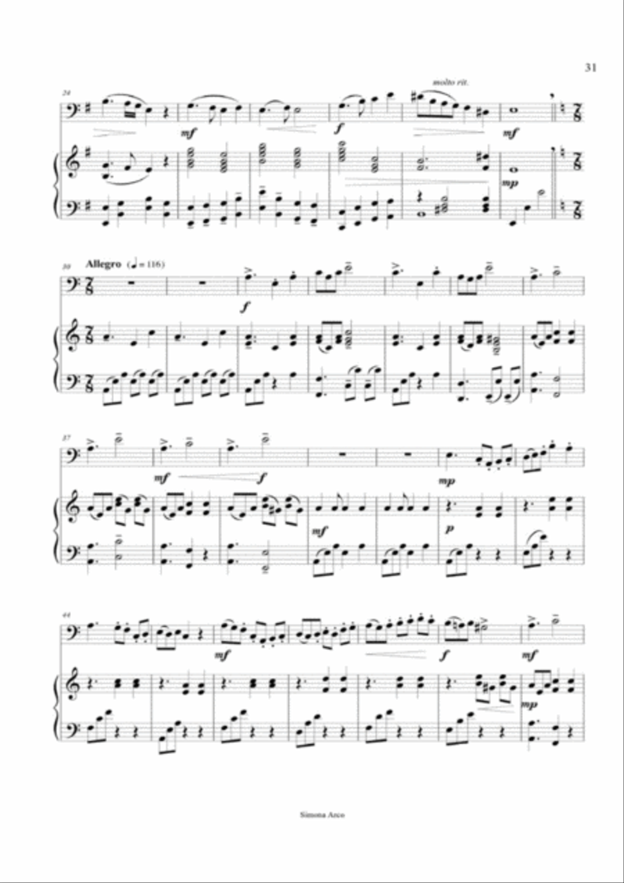 Aria and Dance Aria and Dance Bassoon scores gallery preview page 3