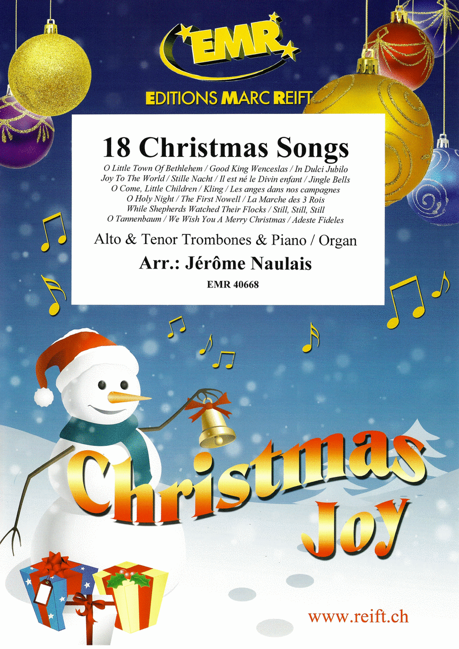 18 Christmas Songs Brass Ensemble scores gallery preview page 1