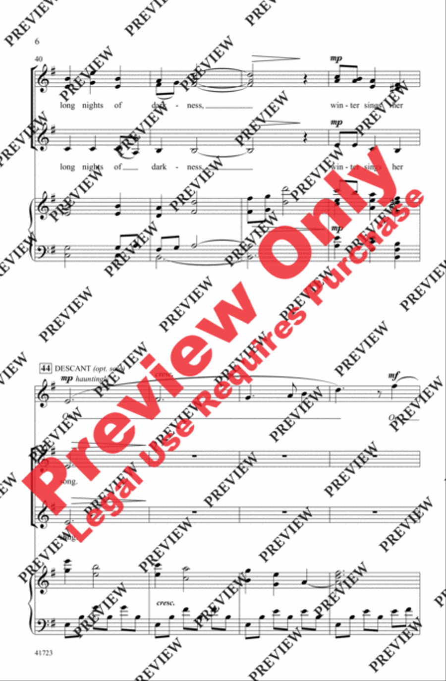 Winter Sings Her Song Winter Sings Her Song Women's Choir scores gallery preview page 6