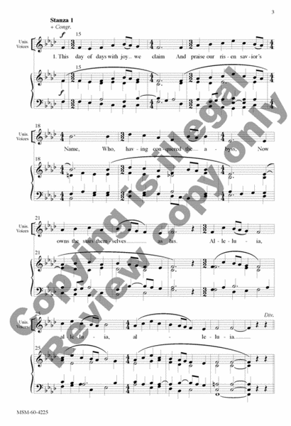 This Day of Days with Joy We Claim (5 vs) (Choral Score) image number null