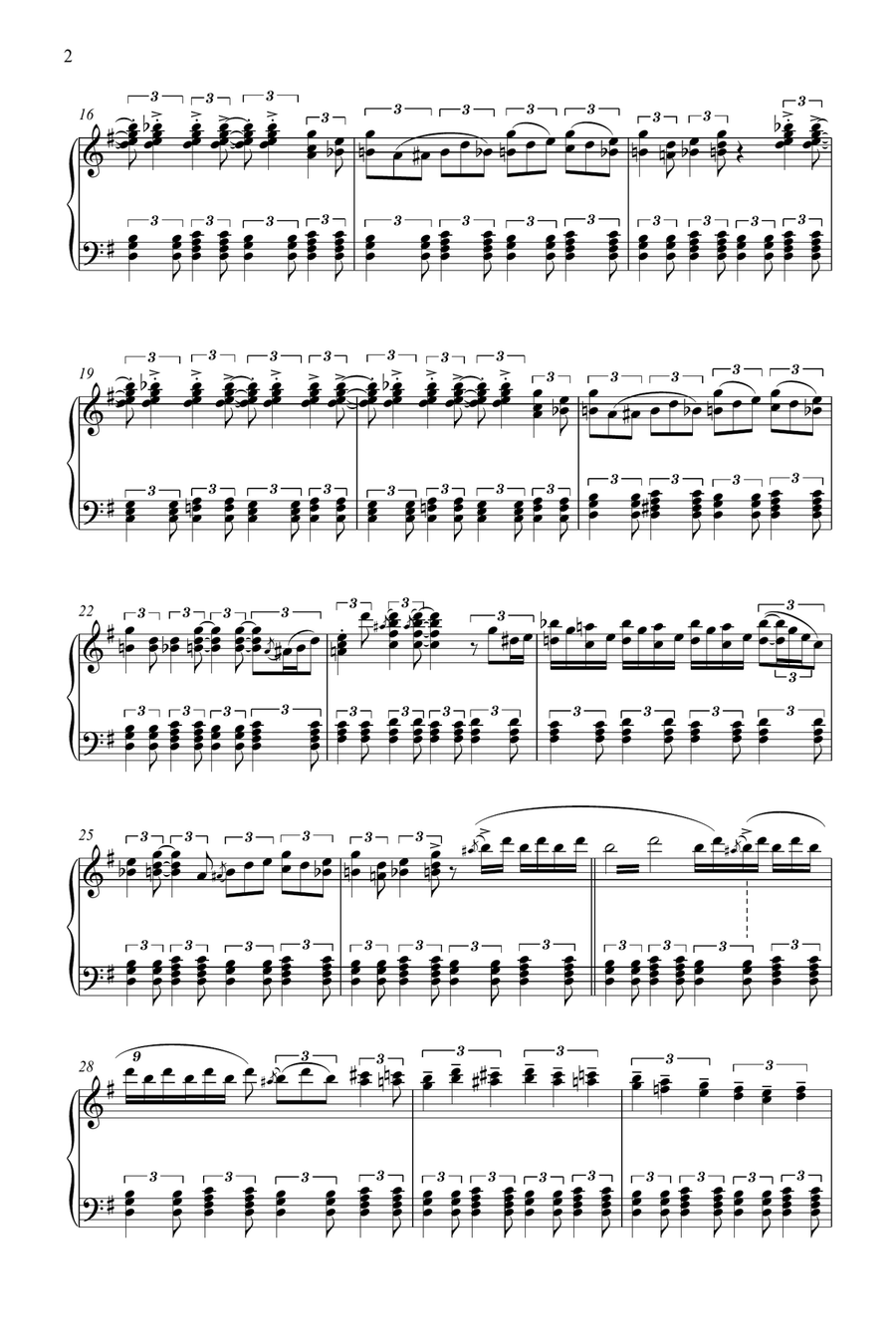 Honky Tonk Train (honky Tonk Train Blues) Piano Solo scores gallery preview page 2
