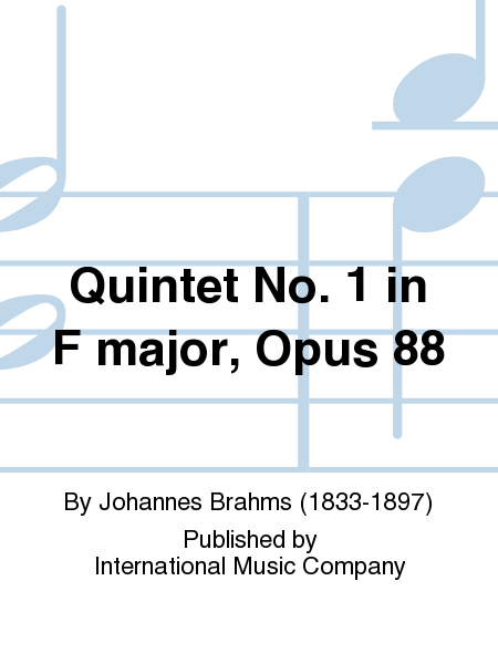 Quintet No. 1 In F Major, Opus 88 (With 2 Violas)