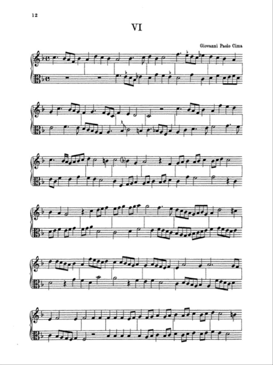 Gastoldi: Six Duets Gastoldi: Six Duets Part scores gallery preview page 1
