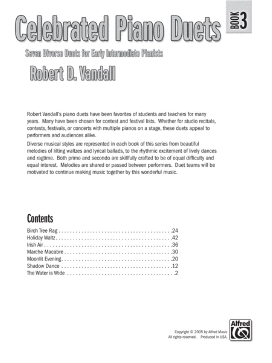 Celebrated Piano Duets, Book 3 Small Ensemble scores gallery preview page 2