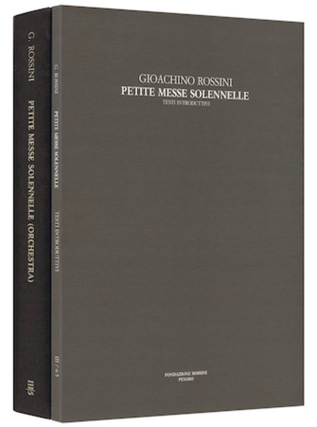 Petite Messe Solennelle Rossini Critical Edition Series III, Vol. 5