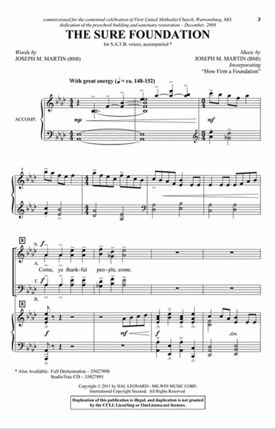 The Sure Foundation Choir scores gallery preview page 2