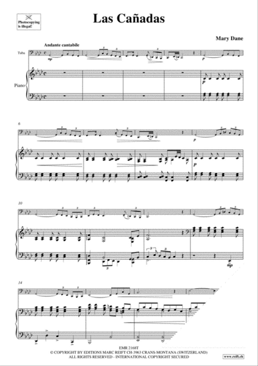 Las Canadas Tuba scores gallery preview page 3