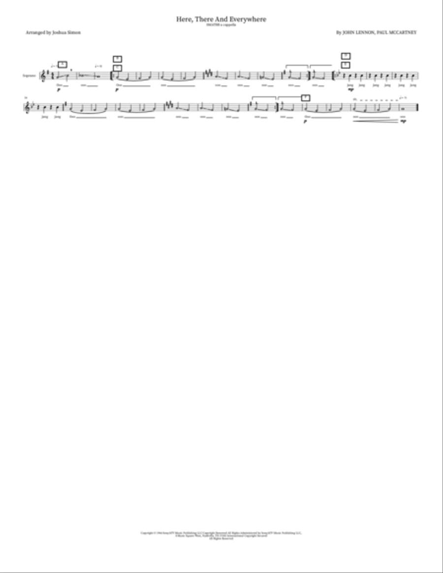 Here, There And Everywhere Choir scores gallery preview page 6