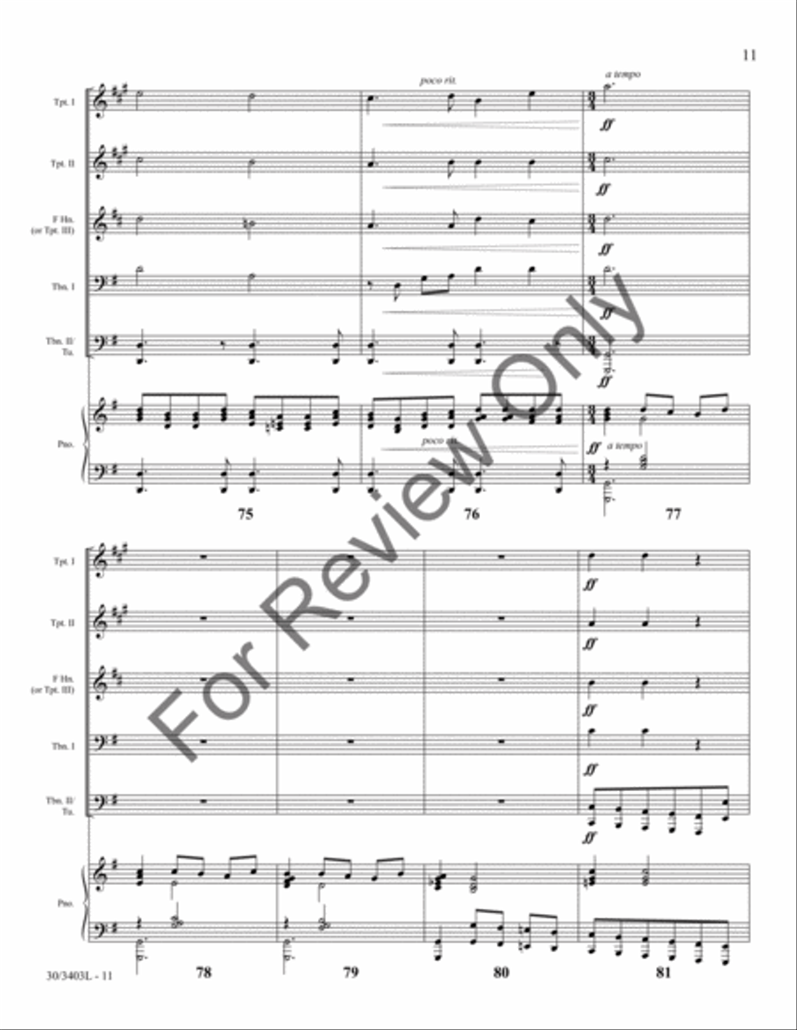 Crown Him Lord of All! Crown Him Lord of All! Brass Ensemble scores gallery preview page 10