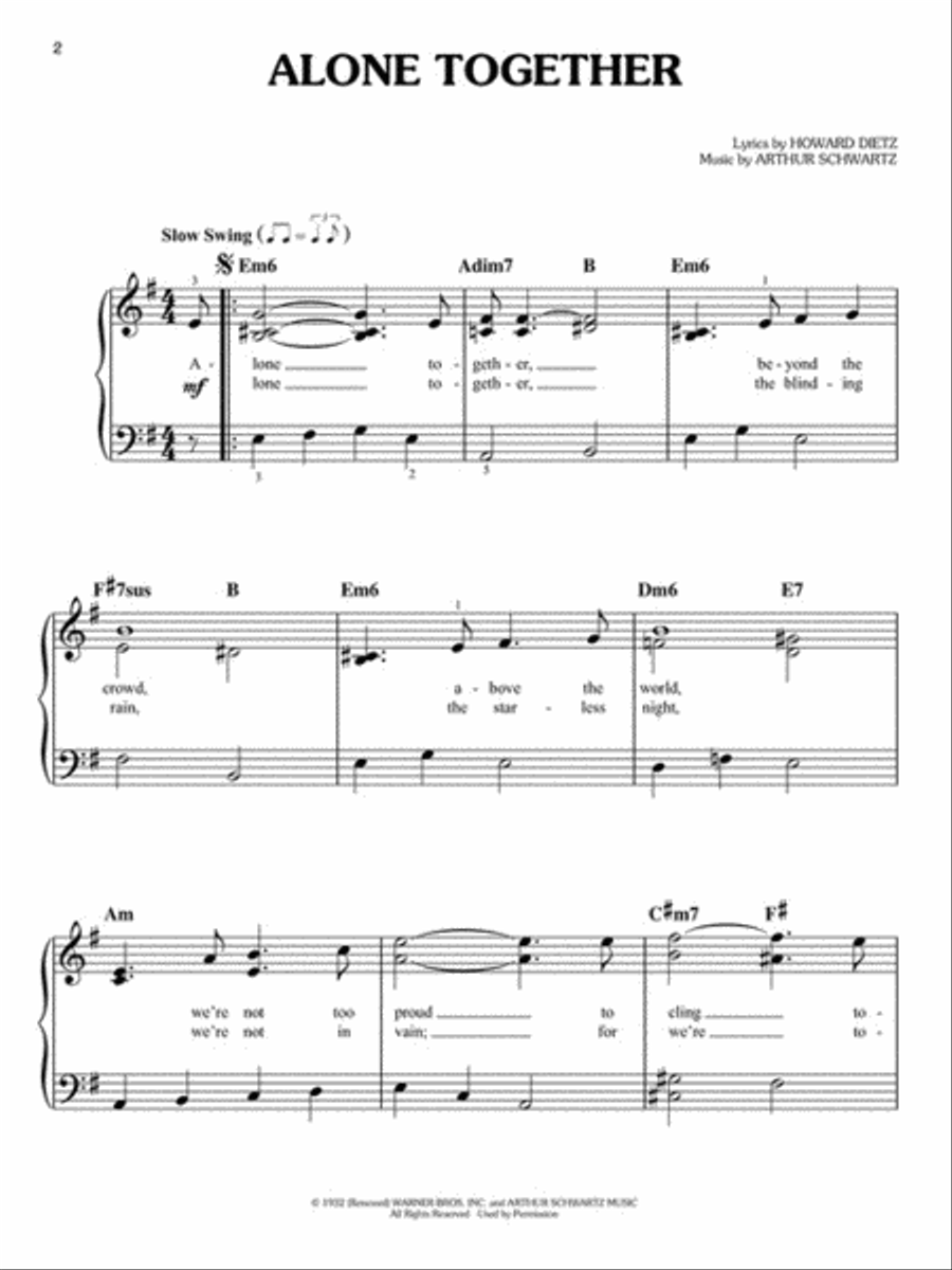 First 50 Jazz Standards You Should Play on Piano Easy Piano scores gallery preview page 3