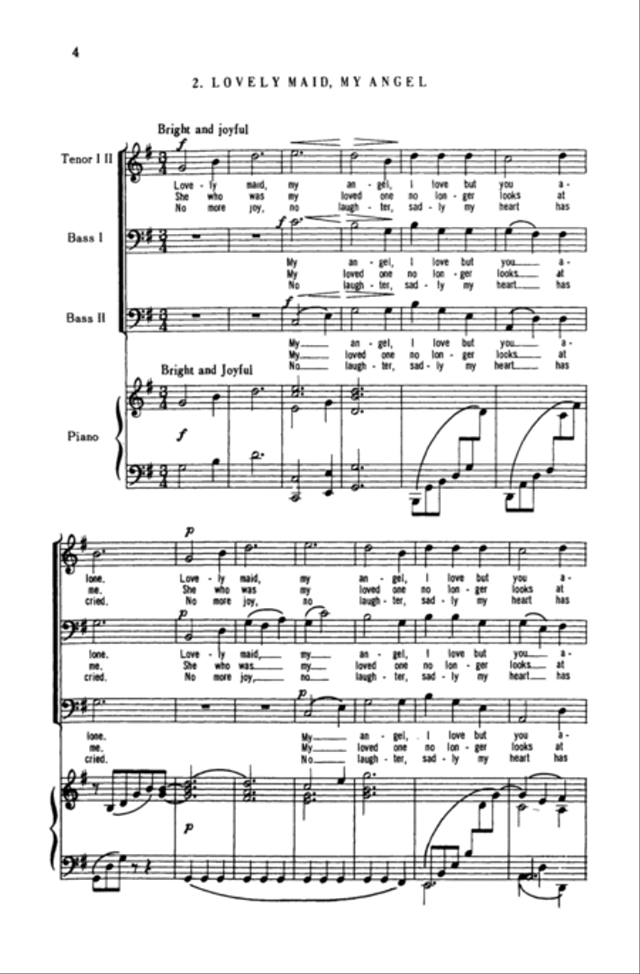 Five German Folk Songs Five German Folk Songs Men's Choir scores gallery preview page 18