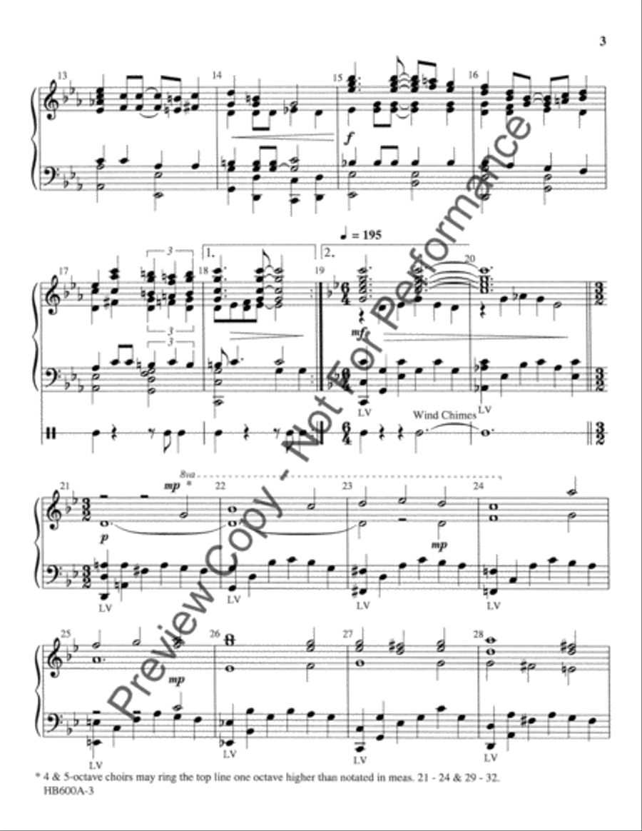 Greensleeves Rhapsody - handbell part 5-Octaves scores gallery preview page 4