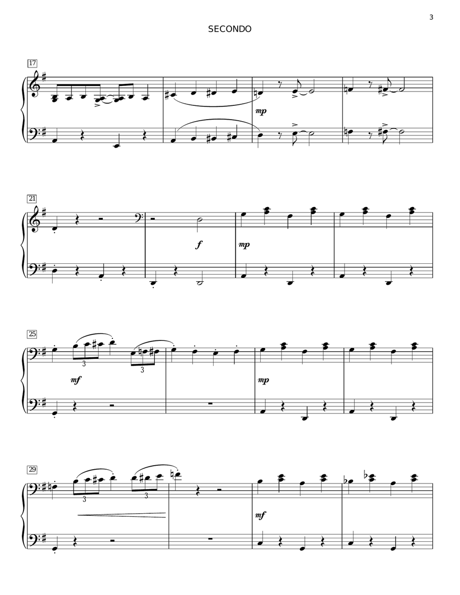 The Kalamazoo Rag Piano Duet scores gallery preview page 3