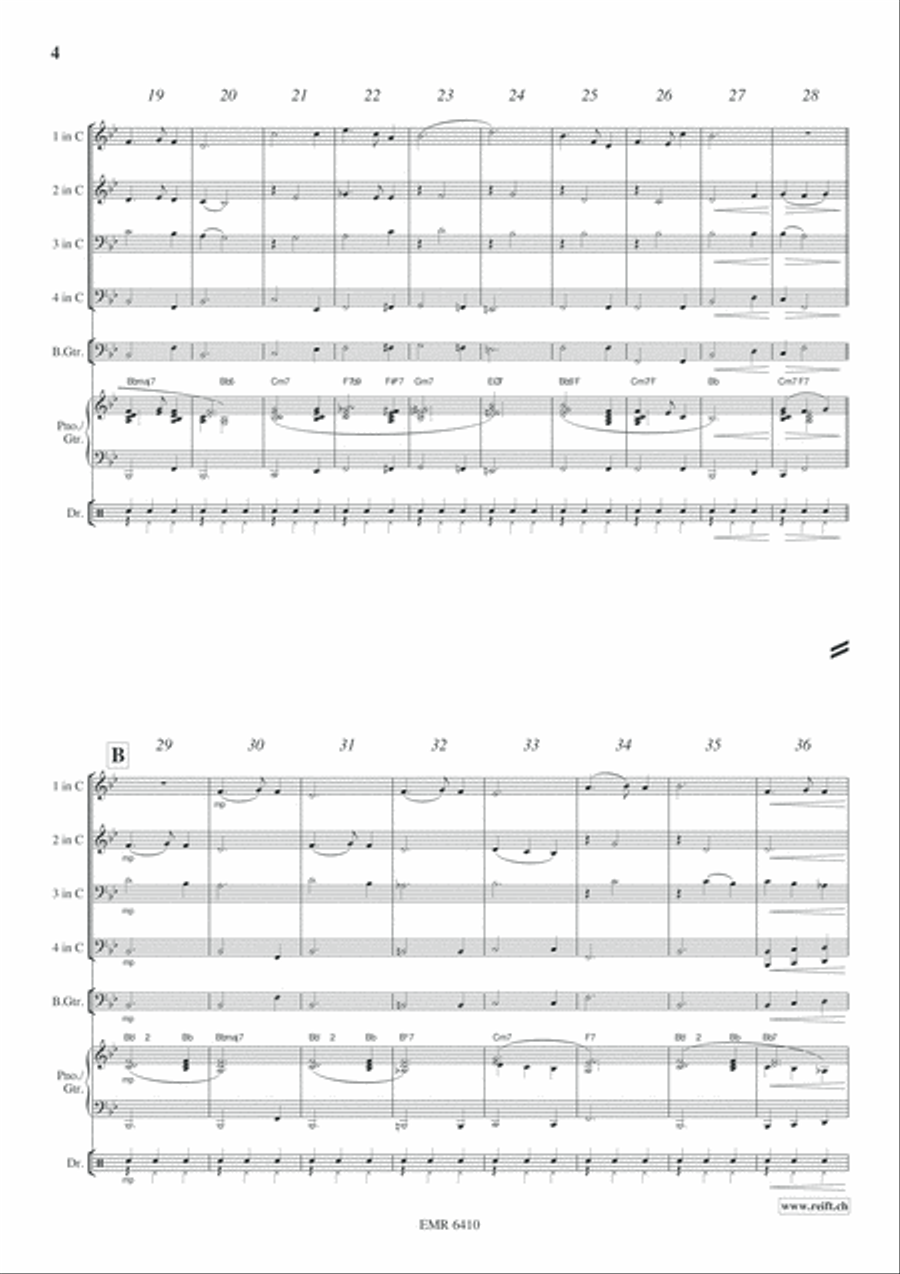 Silent Night Silent Night Concert Band scores gallery preview page 5