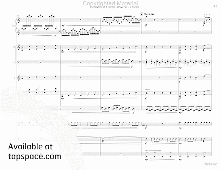 Meanwhile in a Parallel Universe Redux Percussion Ensemble scores gallery preview page 48