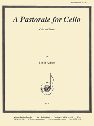 Book cover for A Pastorale For Cello & Pno -