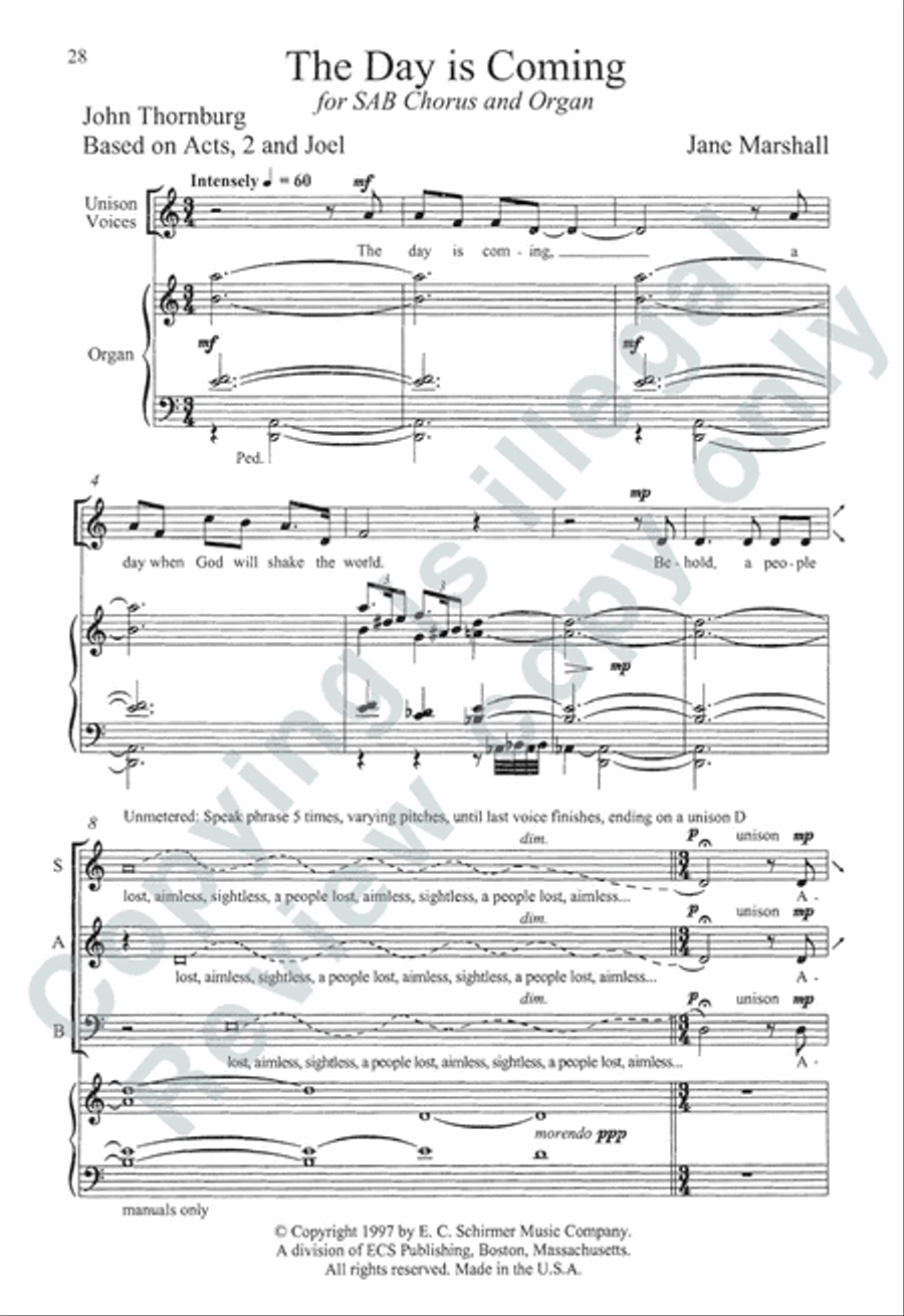 Somerset Anthem Books, Volume III (Holy Spirit) 3-Part scores gallery preview page 31