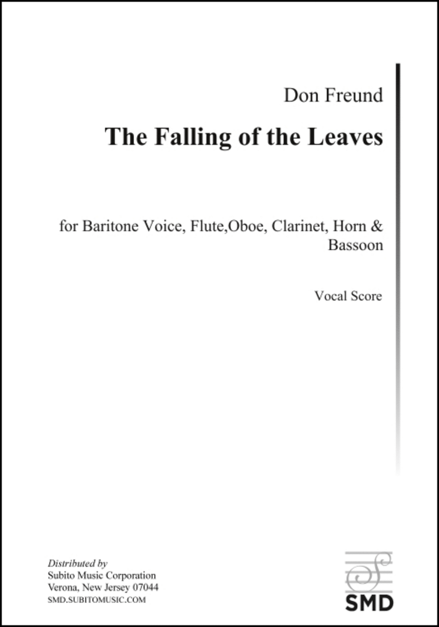 The Falling of the Leaves Choir scores gallery preview page 1