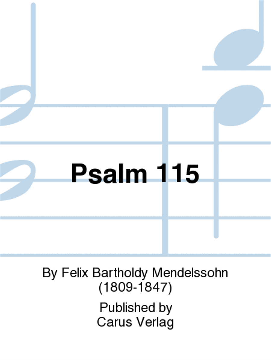 Psalm 115 (Der 115. Psalm) Orchestra scores gallery preview page 1