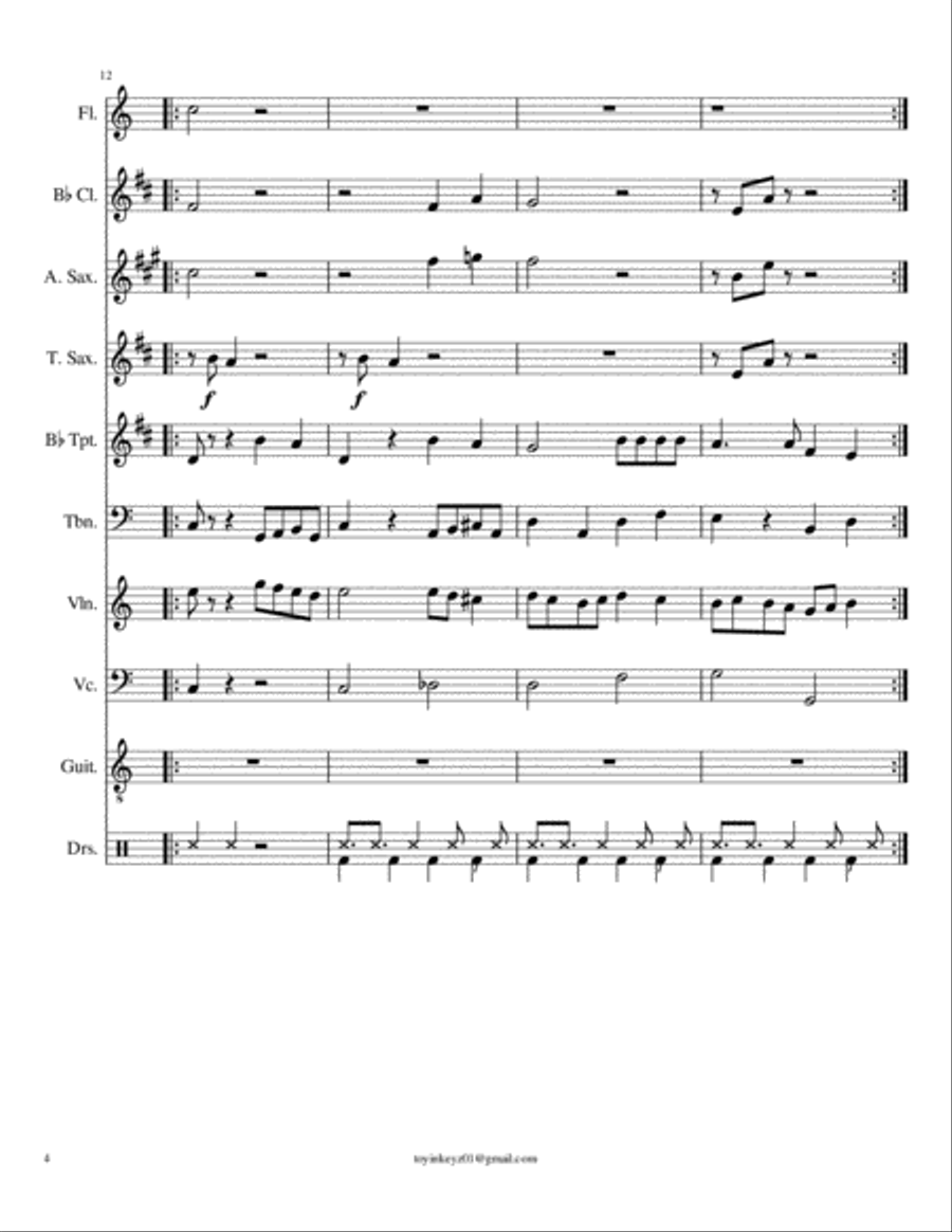 Orchestra for What shall we say Large Ensemble scores gallery preview page 4